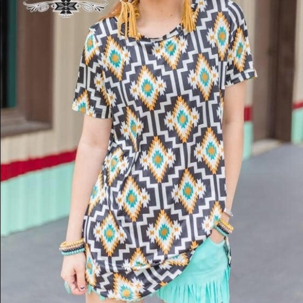 Knot A Chance Aztec Tunic